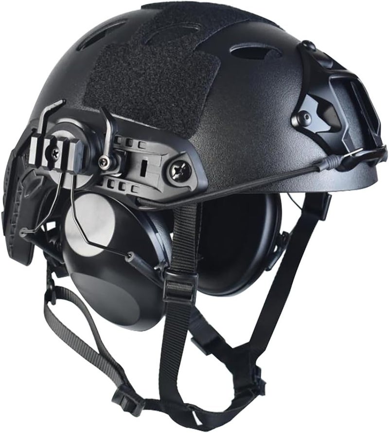Hdlsina Airsoft Fast Helmet Set PJ Type Tactical Paintball Helmet Adjustable Size for Adult and Teenager - Image 1